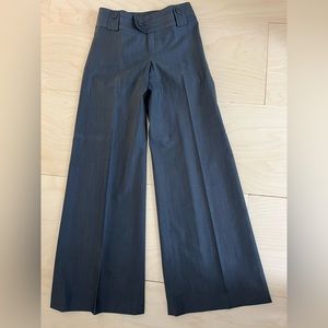 Banana Republic, size 00 petites, extra wide legged, gray trousers